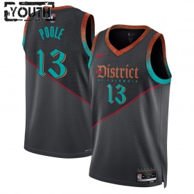 Camiseta Niños NBA Washington Wizards Poole 2023-24 Jordan Nike City Edition Negro Swingman